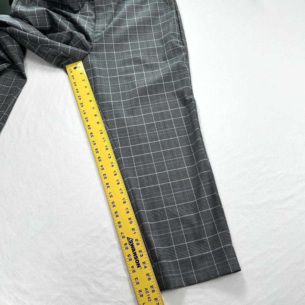 Banana Republic Avery Trouser Dress Pants Womens 18 Gray Plaid Preppy Office - Picture 9 of 12